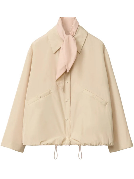  Fabiana Filippi Drawstring-hem Jacket - Neutrals 
