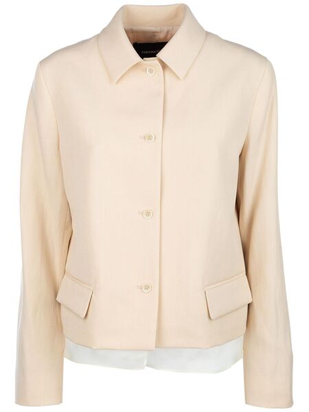  Fabiana Filippi Hopsack Jacket - Neutrals 