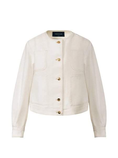  Fabiana Filippi Patch-pocket Button Jacket - White 