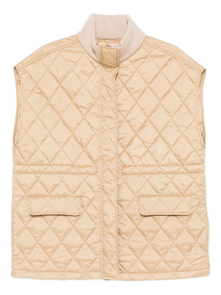  Fabiana Filippi Quilted-pattern Gilet - Neutrals 
