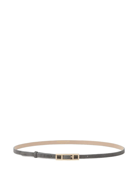  Fabiana Filippi Rectangular-buckle Belt - Grey 