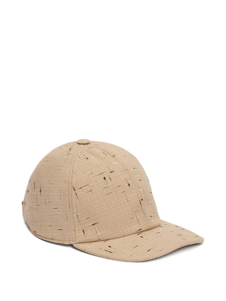 Fabiana Filippi Textured-pattern Baseball Cap - Neutrals 