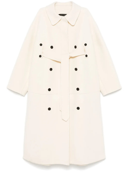  Fabiana Filippi Wool Coat - Neutrals 
