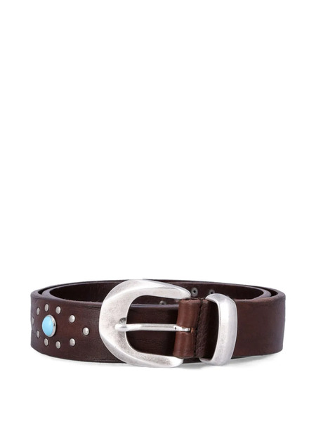  Fabrizio Mancini Turquoise-detail Belt - Brown 