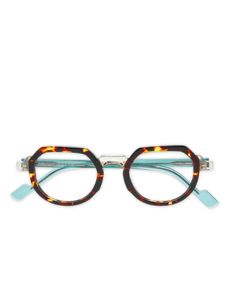  Face à Face Geometric-frame Flicker1 Glasses - Brown 