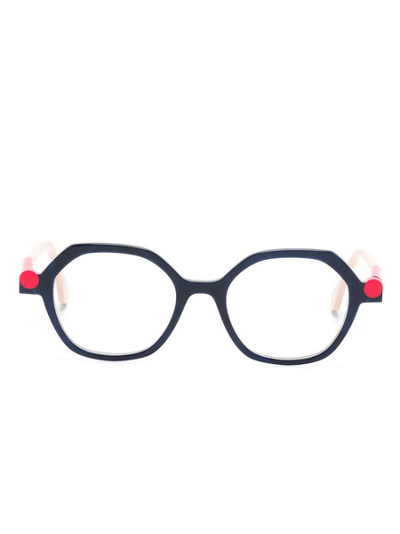  Face à Face Kyoto 2 Geometric-frame Glasses - Pink 