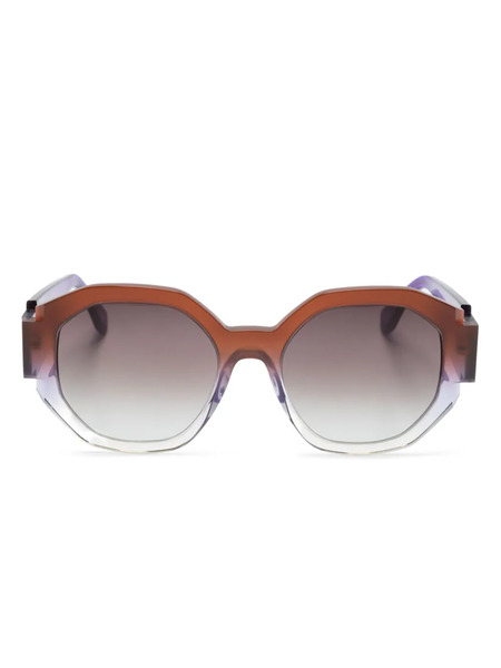  Face à Face Notchi 2 Geometric-frame Sunglasses - Purple 