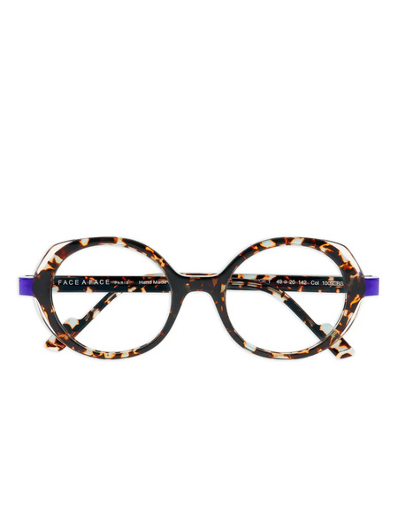  Face à Face Round-frame Tinge1 Glasses - Brown 