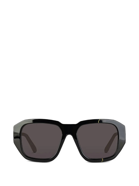  Face Hide Broken Cosmo Oversized-frame Sunglasses - Black 