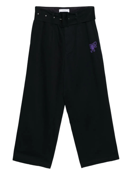  Facetasm Logo-embroidered Trousers - Blue 