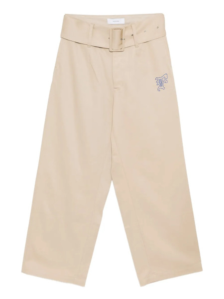  Facetasm Logo-embroidered Trousers - Neutrals 