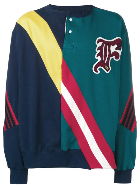  Facetasm Navy Jersey Sweater - Blue 