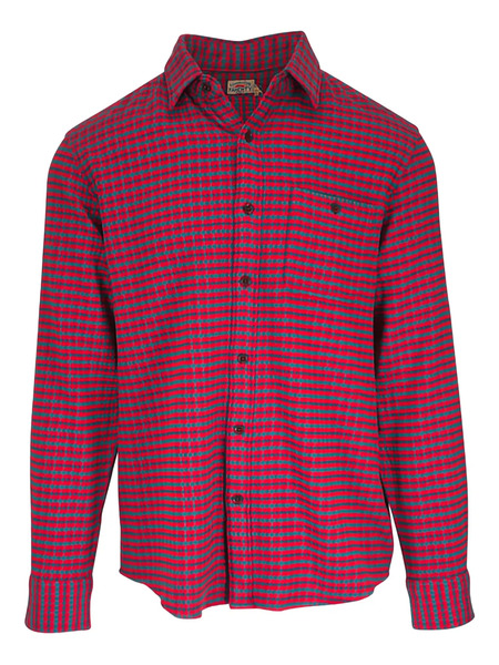  Faherty Amber Check-pattern Shirt - Red 