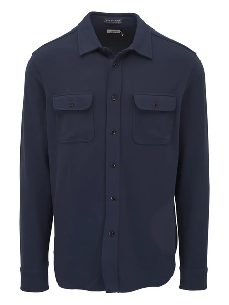  Faherty Buttoned Pocket Shirt - Blue 