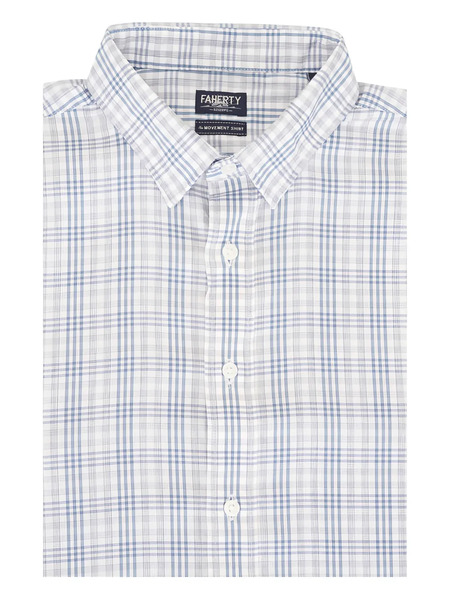 Faherty Check-pattern Shirt - White 
