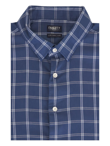  Faherty Checked Shirt - Blue 