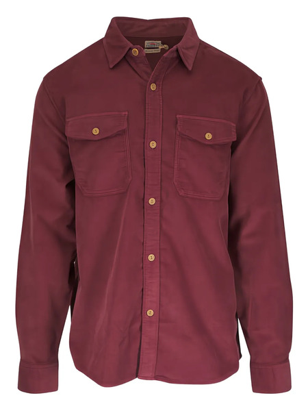  Faherty Chest-pocket Overshirt - Red 