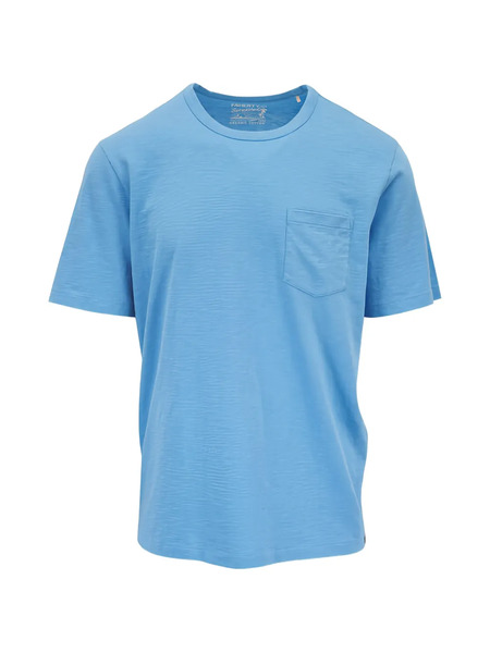  Faherty Crew-neck T-shirt - Blue 