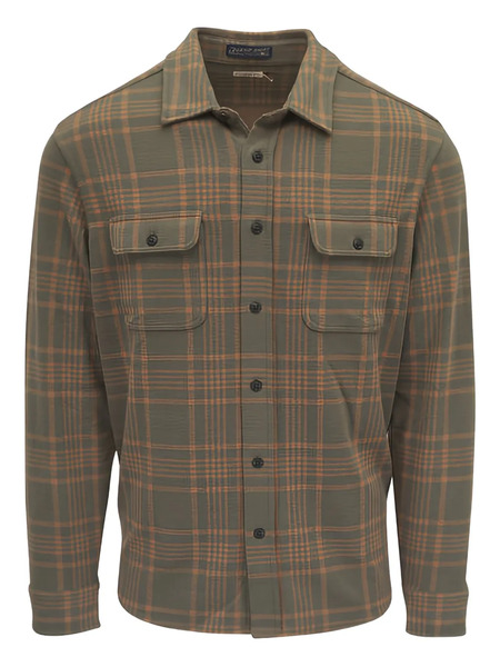  Faherty Flap-pocket Checked Shirt - Green 