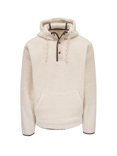  Faherty Hooded Fleece Sweatshirt - Neutrals 