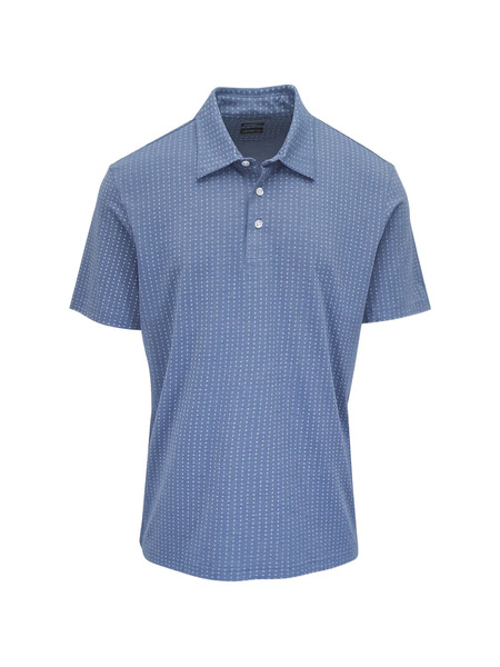  Faherty Movement™ Dotted Polo Shirt - Blue 