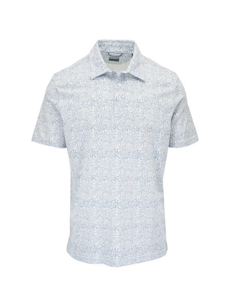  Faherty Movement™ Floral Polo Shirt - White 