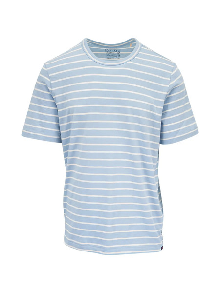  Faherty Striped Knit T-shirt - Blue 