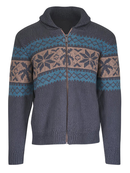  Faherty Surf To Snow Zip-up Cardigan - Grey 
