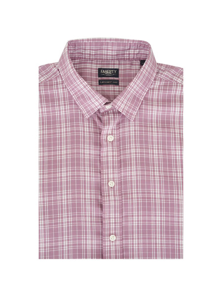  Faherty The Movement™ Checked Shirt - Pink 
