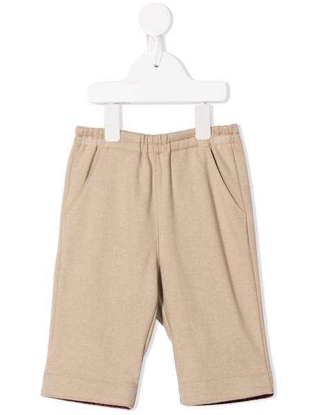  Familiar Elasticated Straight-leg Trousers - Brown 