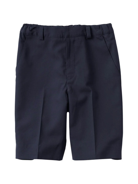  Familiar Elasticated-waist Wool Shorts - Blue 