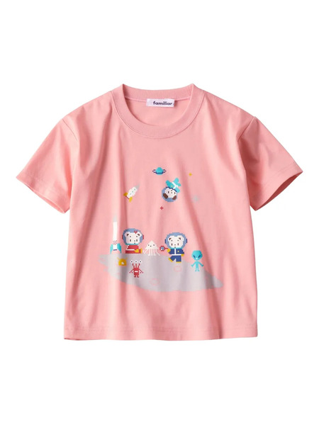  Familiar Graphic-print Cotton T-shirt - Pink 