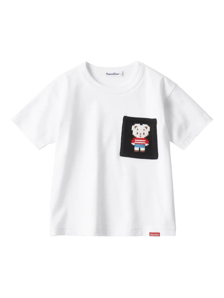  Familiar Pocket-bear Tee - White 