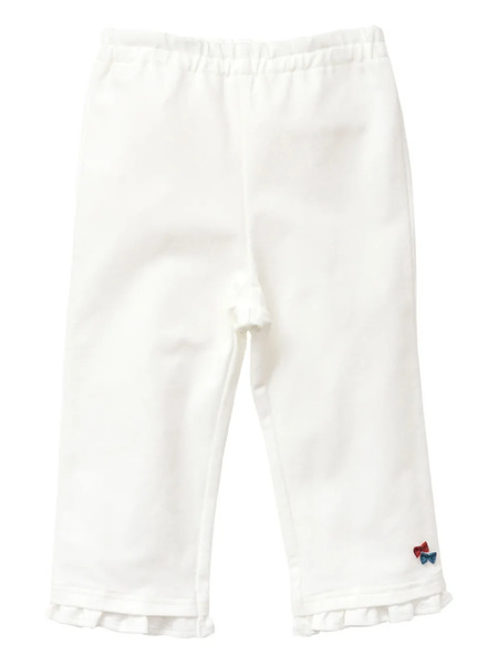  Familiar Ruffled Trousers - White 