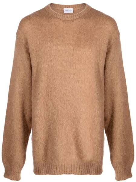  Family First Brushed-effect Mohair-blend Jumper - Neutrals 