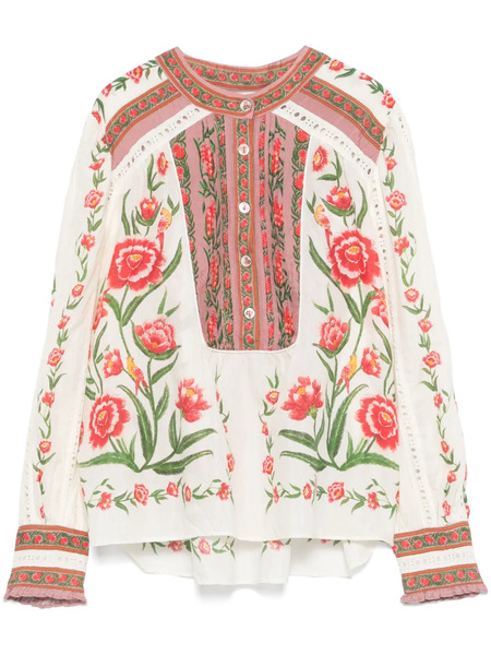  Farm Rio Ainika Delicate Blouse - Neutrals 