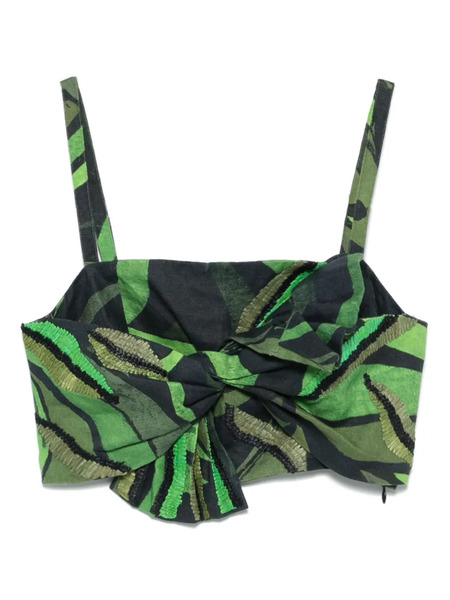  Farm Rio Coconut Tree Flow Top - Green 