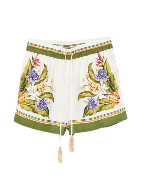  Farm Rio Floral-print Shorts - Neutrals 