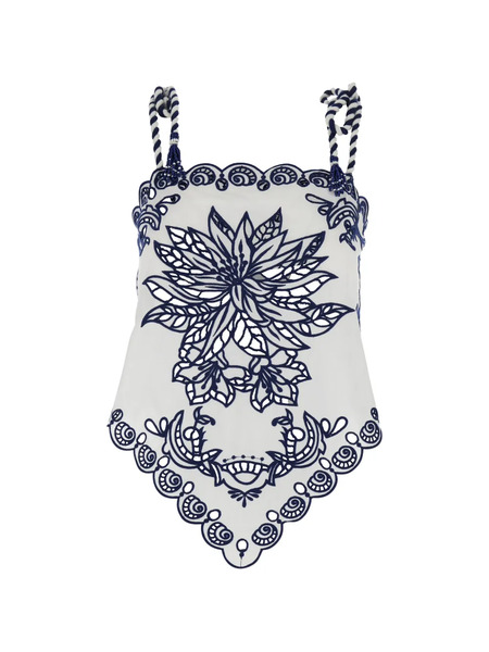  Farm Rio Floral Top - White 