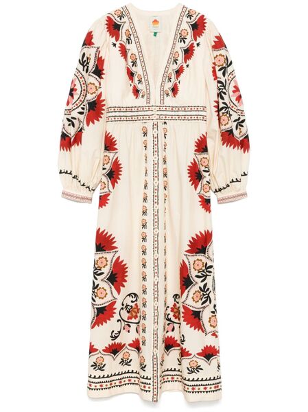  Farm Rio Mandala Maxi Dress - Neutrals 
