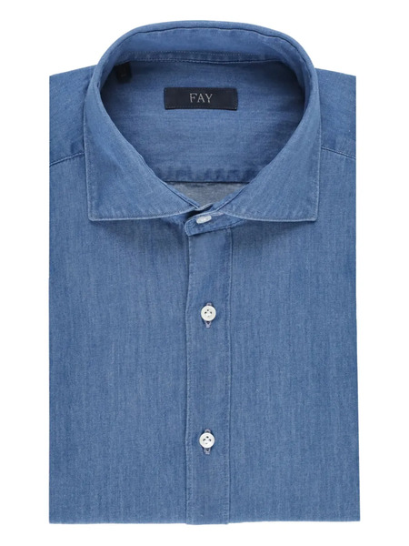  Fay Button-fastening Shirt - Blue 