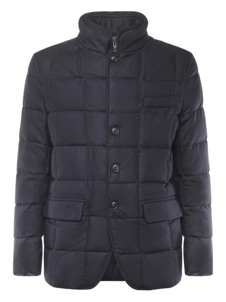  Fay Button Quilted Jacket - Blue 