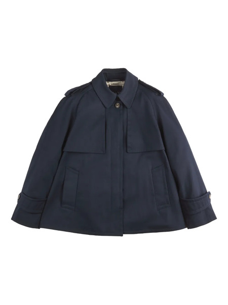  Fay Buttoned Trench Jacket - Blue 