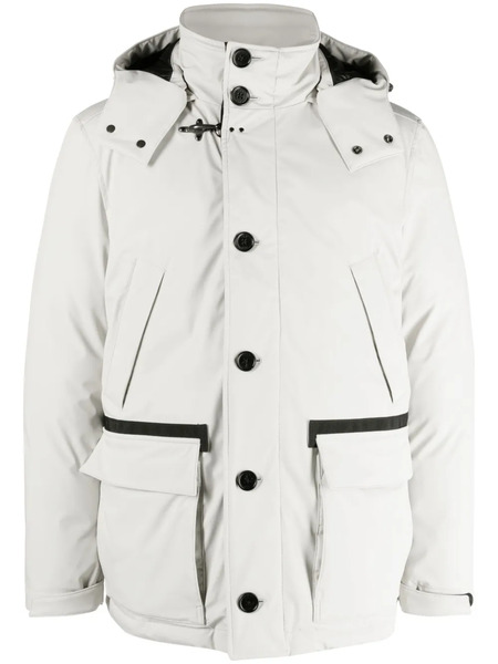  Fay Caban Piuma Hooded Jacket - Neutrals 
