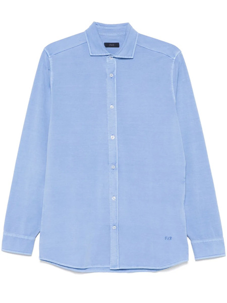  Fay Cotton Jersey Shirt - Blue 
