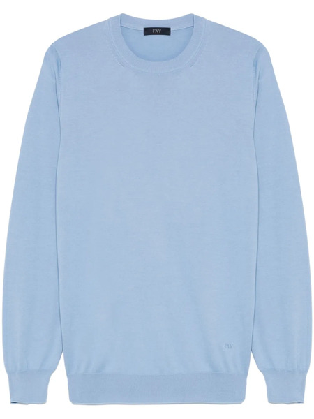  Fay Cotton Sweater - Blue 