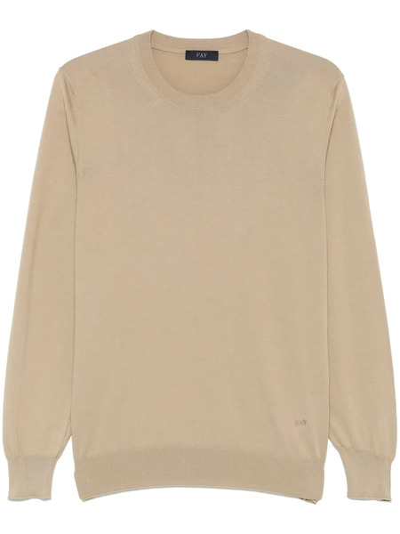  Fay Cotton Sweater - Neutrals 