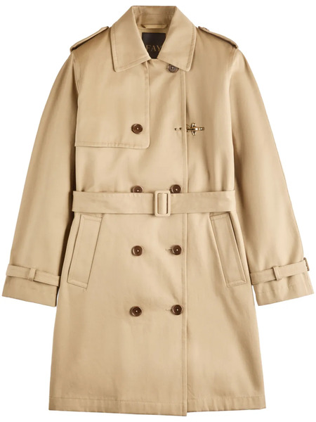  Fay Cotton Trench Coat - Neutrals 