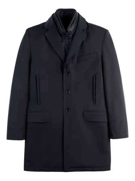  Fay Detachable-gilet Single-breasted Coat - Blue 