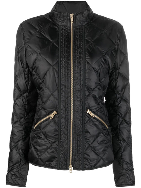  Fay Diamond-quilt Zip-fastening Jacket - Black 